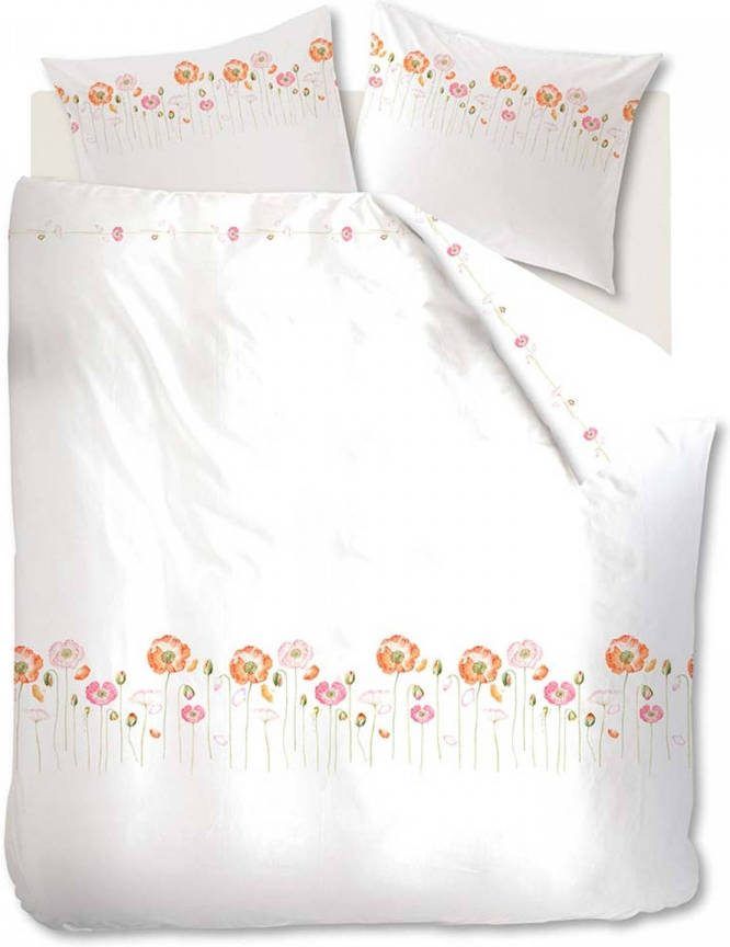 Marjolein Bastin dekbedovertrek Field Bouquet rood 140x200/220 cm Leen Bakker