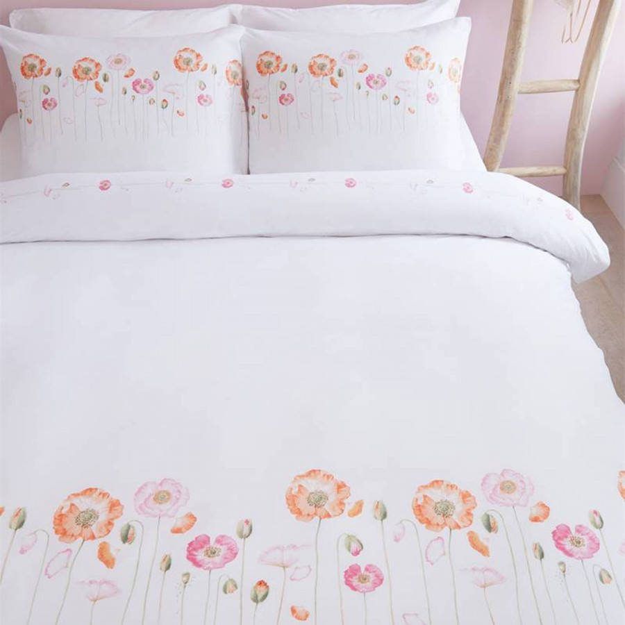 Marjolein Bastin Field Bouquet Dekbedovertrek Lits jumeaux(240x200/220 Cm + 2 Slopen) Katoen Red