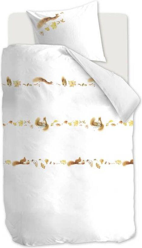 Marjolein Bastin Squirls Dekbedovertrek 1 persoons(140x200/220 Cm + 1 Sloop) Katoen Brown