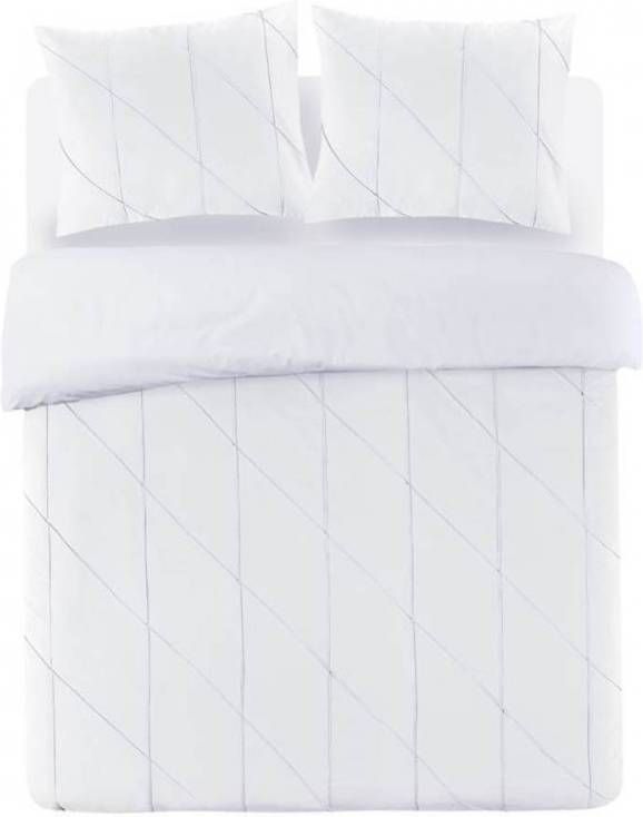 Papillon Canberra Dekbedovertrek 1 persoons(140x200/220 Cm + 1 Sloop) Percal Katoen Wit