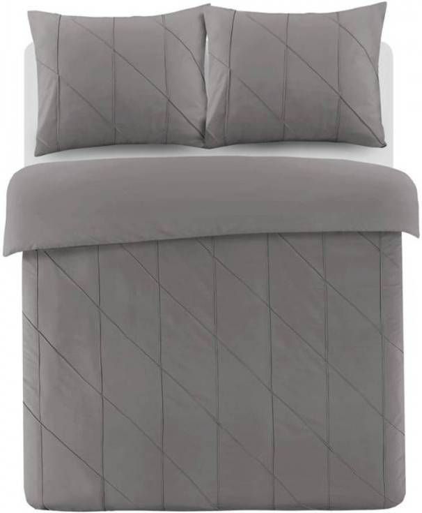 Papillon Canberra Dekbedovertrek Lits jumeaux(240x200/220 Cm + 2 Slopen) Percal Katoen Grijs