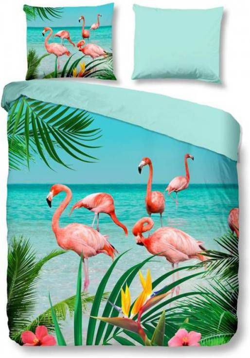 Pure Flamingo Dekbedovertrek Lits jumeaux(240x200/220 Cm + 2 Slopen) Microvezel Multi