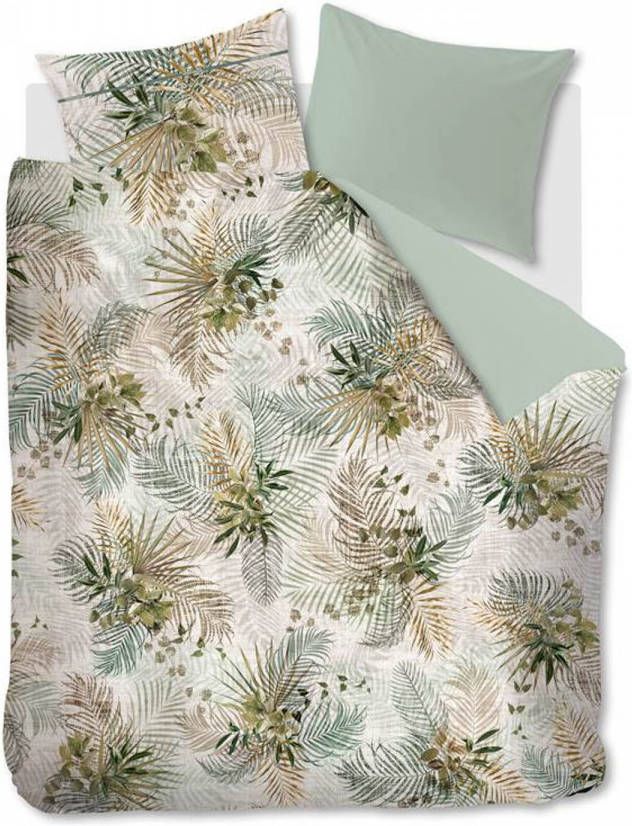 Riviëra Maison Enchanting Dekbedovertrek 2 persoons(200x200/220 Cm + 2 Slopen) Katoen Green