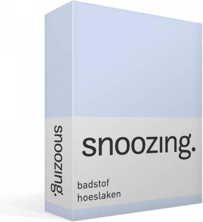 Snoozing Badstof Hoeslaken 80% Katoen 20% Polyester 2 persoons(120/130/140x200 Cm) Hemel