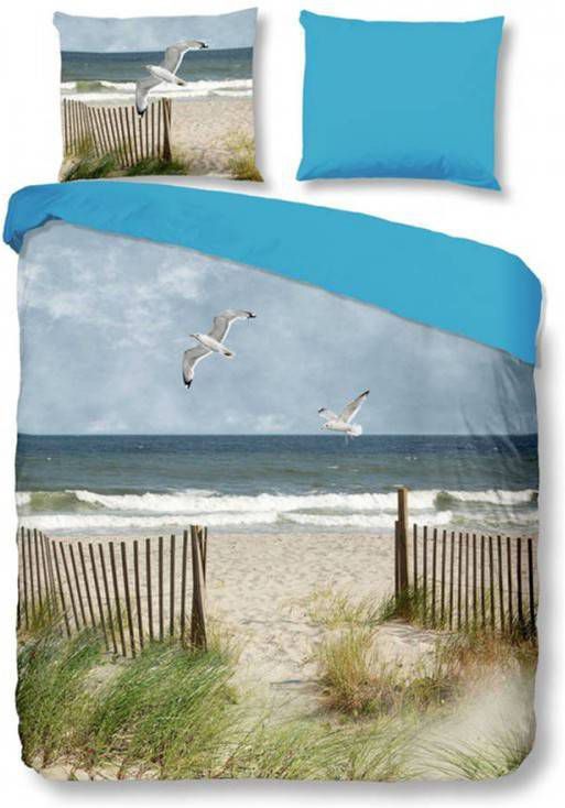 Snoozing Beach Dekbedovertrek 2 persoons(200x200/220 Cm + 2 Slopen) Katoen Satijn Multi