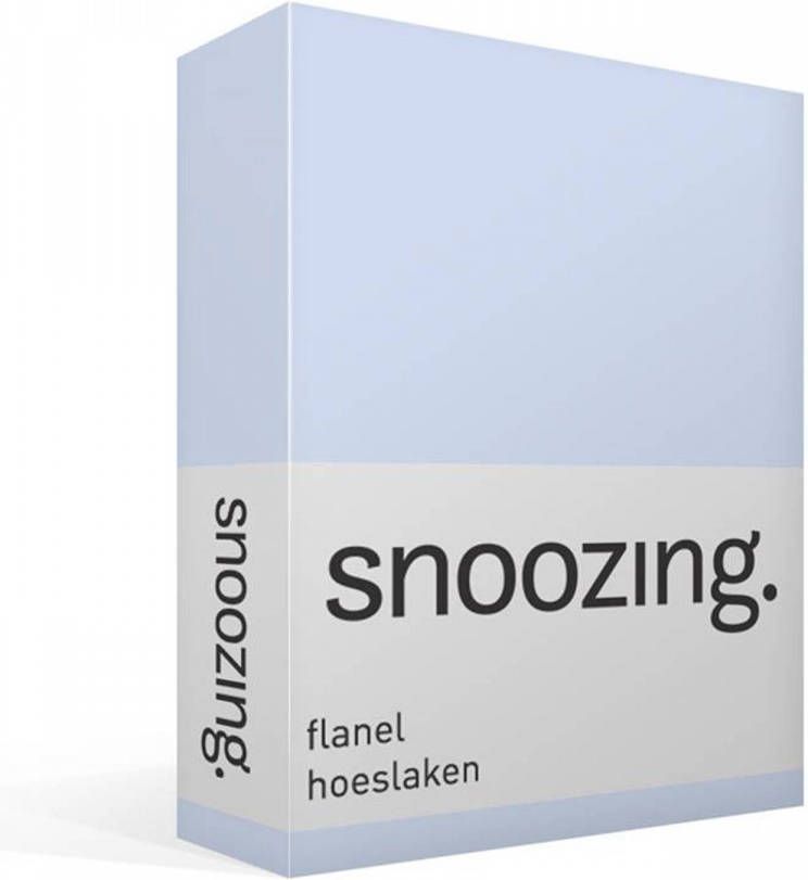 Snoozing Flanel Hoeslaken 120x200 Cm Hemel