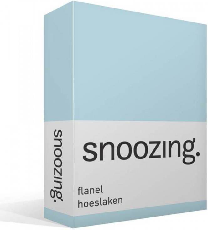 Snoozing Flanel Hoeslaken 140x200 Cm Hemel