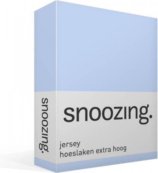 Snoozing Hoeslaken Extra Hoog Jersey 200x200 Hemel