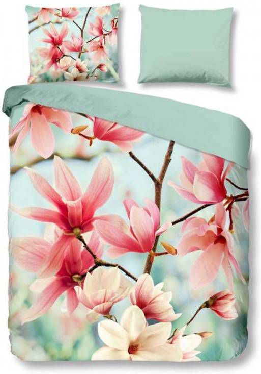 Snoozing Magnolia Dekbedovertrek Lits jumeaux(240x200/220 Cm + 2 Slopen) Katoen Satijn Multi