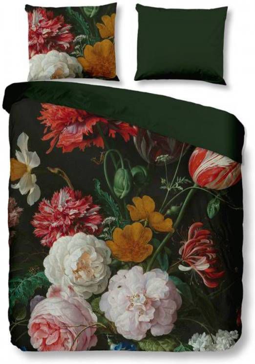 Snoozing Rozen Dekbedovertrek 100% Katoen satijn 2 persoons(200x200/220 Cm + 2 Slopen) 2 Stuks(60x70 Cm) Multi