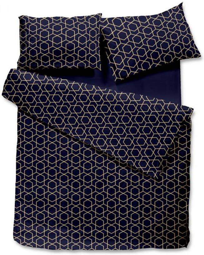 Snoozing Sasha Dekbedovertrek Lits jumeaux(270x200/220 Cm + 2 Slopen) Katoen Satijn Blauw