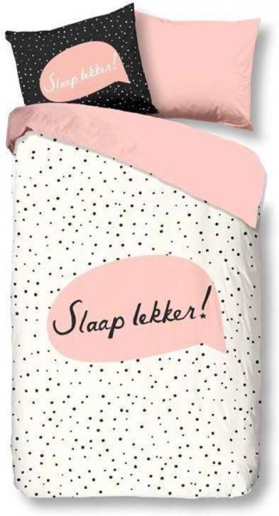 Snoozing Slaap Lekker Dekbedovertrek 100% Katoen 1 persoons(140x200/220 Cm + 1 Sloop) 1 Stuk(60x70 Cm) Zwart