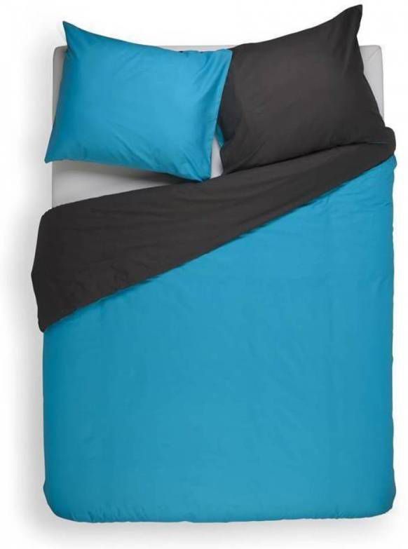 Snoozing Two Tone Dekbedovertrek 1 persoons(140x200/220 Cm + 1 Sloop )