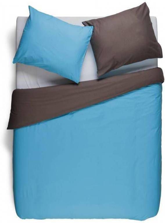 Snoozing Two Tone Dekbedovertrek 1 persoons(140x200/220 Cm + 1 Sloop )