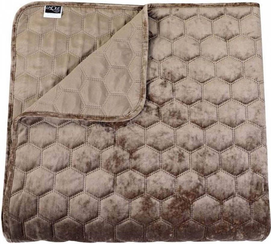 Unique Living Peggy Bedsprei 280x240 Cm Taupe