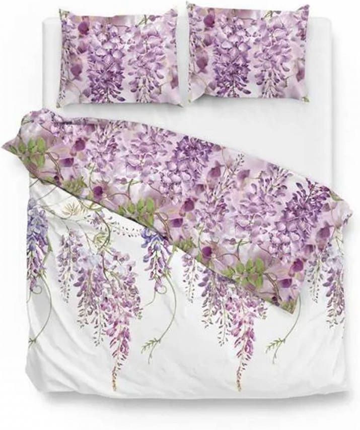 Zo Home Zo! Home Dekbedovertrek Veerle Roze Lits jumeaux Xl 260x200/220 Cm