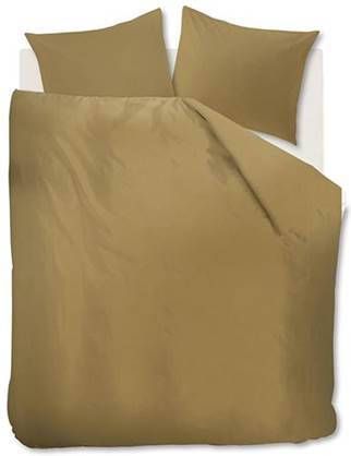 Beddinghouse Organic Basic Dekbedovertrek 1 persoons(140x200/220 Cm + 1 Sloop) Katoen Ochre