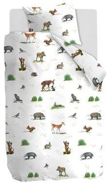 Beddinghouse Kids Forest Animals Dekbedovertrek Katoen 1 persoons(140x200/220 Cm + 1 Sloop) Multi
