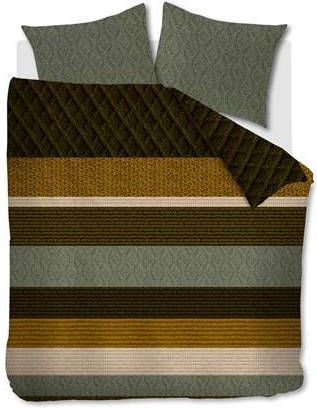 Beddinghouse Dekbedovertrek Lowie Olive Green lits jumeaux(240 X 200/220 Cm )