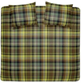 Damai Sherrif Dekbedovertrek Lits jumeaux(260x200/220 Cm + 2 Slopen) Katoen Ochre