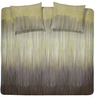 Damai Cassio Dekbedovertrek Lits jumeaux(260x200/220 Cm + 2 Slopen) Katoen Satijn Ochre