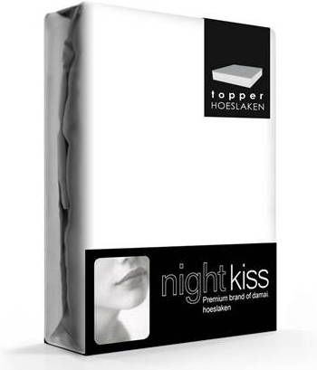 Damai /Nightkiss Topper Hoeslaken Katoen Wit(15cm)- 140 x 200 cm