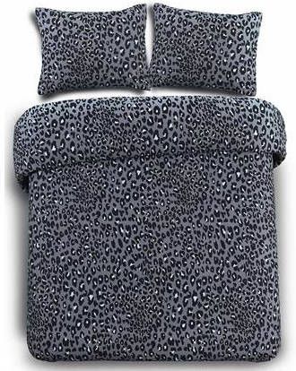 DAY Dream Panter Dekbedovertrek 100% Katoen 1 persoons(140x200/220 Cm + 1 Sloop) 1 Stuk(60x70 Cm) Grijs