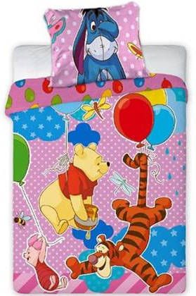 Disney Winnie The Pooh Party Baby Dekbedovertrek 100 X 135 Cm Roze