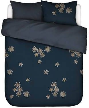 Essenza Lauren Dekbedovertrek Lits jumeaux(240x200/220 Cm + 2 Slopen) Katoen Satijn Indigo Blue