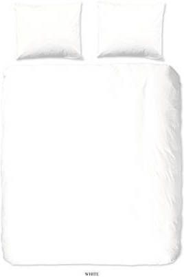 Good Morning Uni Dekbedovertrek Lits jumeaux(240x200/220 Cm + 2 Slopen) Katoen White