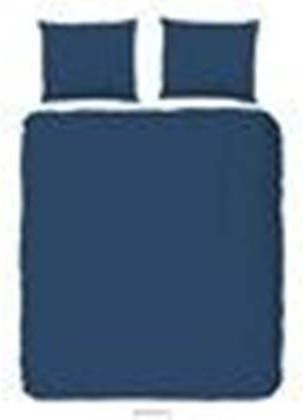 Good Morning Uni Dekbedovertrek 1 persoons(140x200/220 Cm + 1 Sloop) Katoen Denim