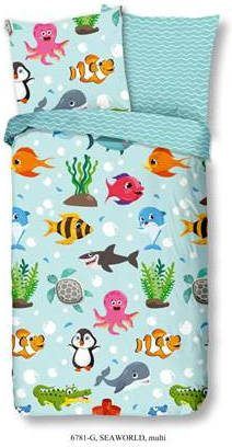 Good Morning Seaworld Dekbedovertrek Katoen Peuter(120x150 Cm + 1 Sloop) Multi