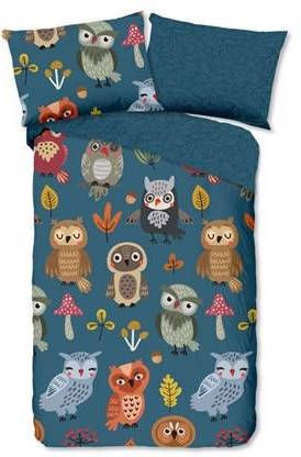Good Morning Peuter Dekbedovertrek Uiltjes Ledikant(100 x 135 cm )