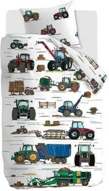 Beddinghouse Kids Dekbedovertrek Tractors Multi 1 persoons 140x200/220 Cm