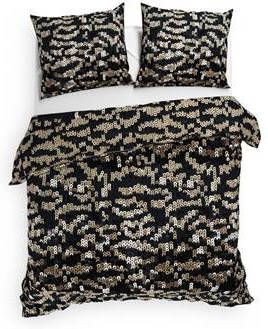 Heckett Lane Dekbedovertrek Flanel Lio Star Gold 200x200/220cm