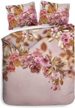 Heckett & Lane Dekbedovertrek Rosie Prism Roze Lits jumeaux Xl 260x200/220 Cm