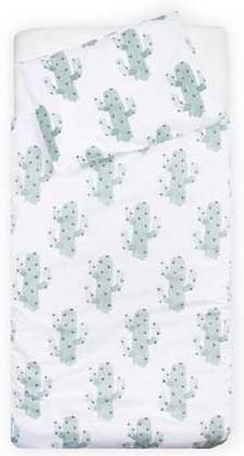 jollein  Dekbedovertrek en kussenhoes Cactus 140x200cm Groen Gr.140x200 cm