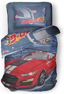 Linnick Kinder Dekbedovertrek 100% Katoen Extreme Blue 140x200cm