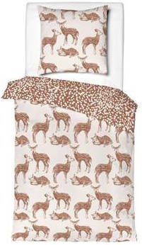 Mistral Home Dekbedovertrek 100%Katoen flanel 140x200+65x65cm Bambi
