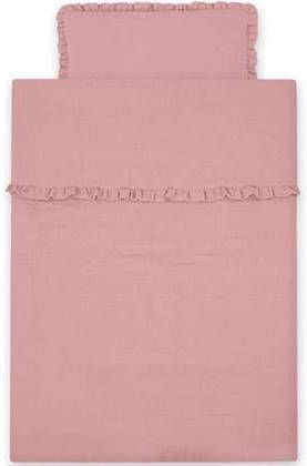 My Sweet Baby Mousseline Dekbedovertrek Ruffle Oud Roze