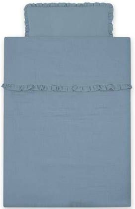 My Sweet Baby Mousseline Dekbedovertrek Ruffle Pastel Blue