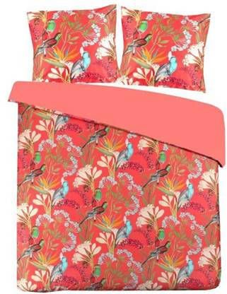 Papillon Helena Dekbedovertrek Lits jumeaux(240x200/220 Cm + 2 Slopen) Katoen Satijn Coraal