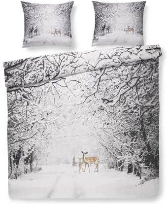 Papillon Marijn Dekbedovertrek 100% Katoen Lits jumeaux(240x200/220 Cm + 2 Slopen) 2 Stuks(60x70 Cm) Grijs