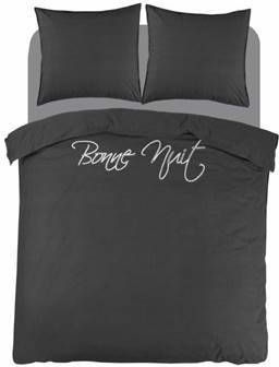 Papillon Napier Dekbedovertrek 100% Percale Katoen 1 persoons(140x200/220 Cm + 1 Sloop) 1 Stuk(60x70 Cm) Grijs