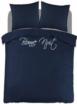 Papillon Napier Dekbedovertrek 100% Percale Katoen 1 persoons(140x200/220 Cm + 1 Sloop) 1 Stuk(60x70 Cm) Blauw