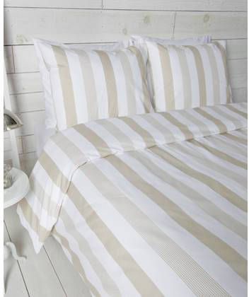 Papillon Porto Dekbedovertrek Lits jumeaux(240x200/220 Cm + 2 Slopen) Percal Katoen Zand