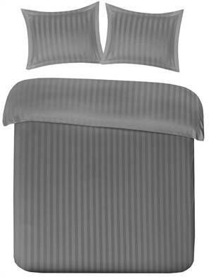 Papillon Uni Satin Dekbedovertrek Lits jumeaux(240x200/220 Cm + 2 Slopen) Katoen Satijn Grijs