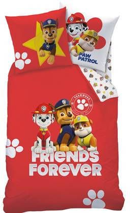 PAW Patrol Trio Dekbedovertrek Eenpersoons 140 x 200 cm