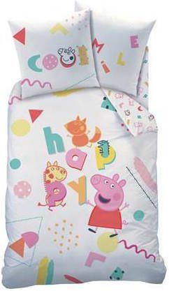 SimbaShop Peppa Pig Memphis Dekbedovertrek Eenpersoons 140 X 200 Cm Multi
