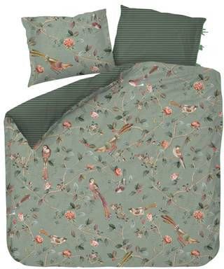 Pip Studio Good Nightingale Dekbedovertrek 200 x 200/220 cm Lichtgroen